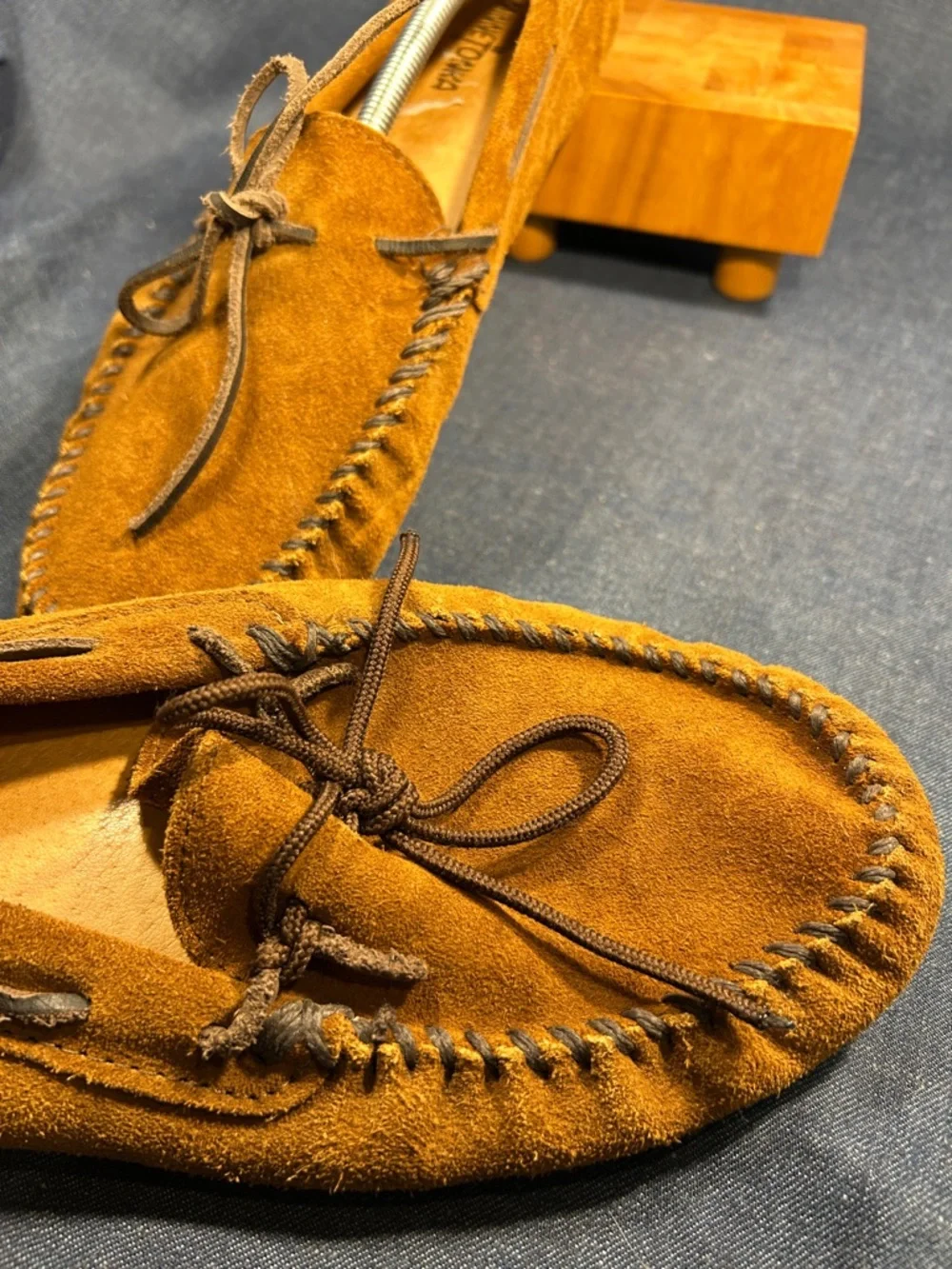 Minnetonka leather moccasins
